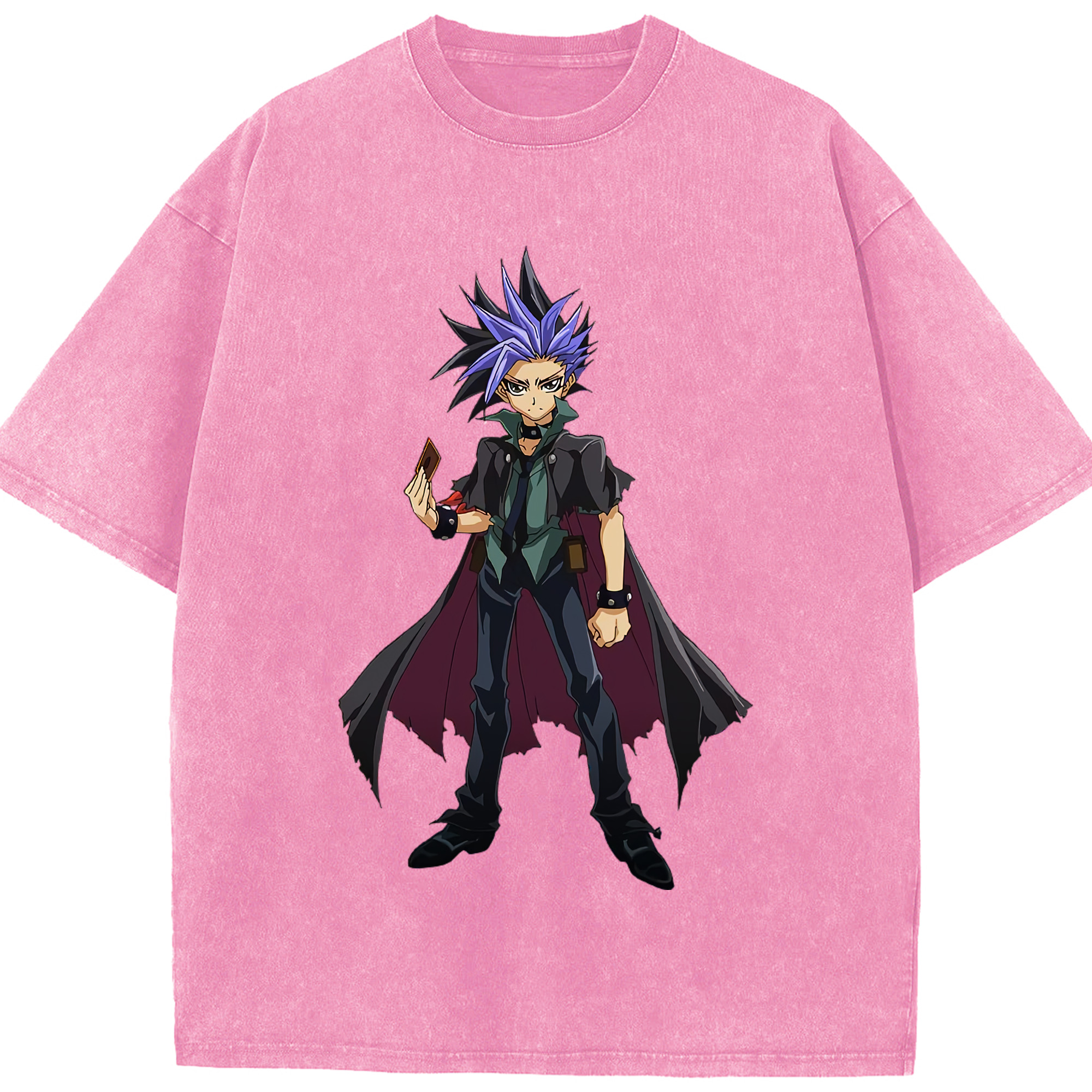 （画像用） 遊☆戯☆王 Yu-Gi-Oh! 綿100% ヴィンテージ風 半袖Tシャツ（フロントプリント）